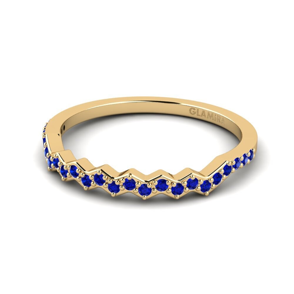 Saphir Stapelbarer Ring Misc - B