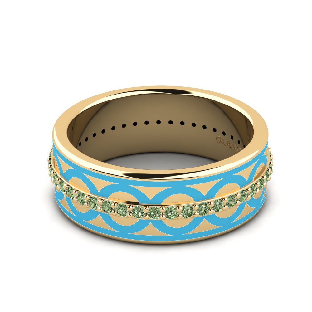 Grüner Diamant Ring Natacha - A