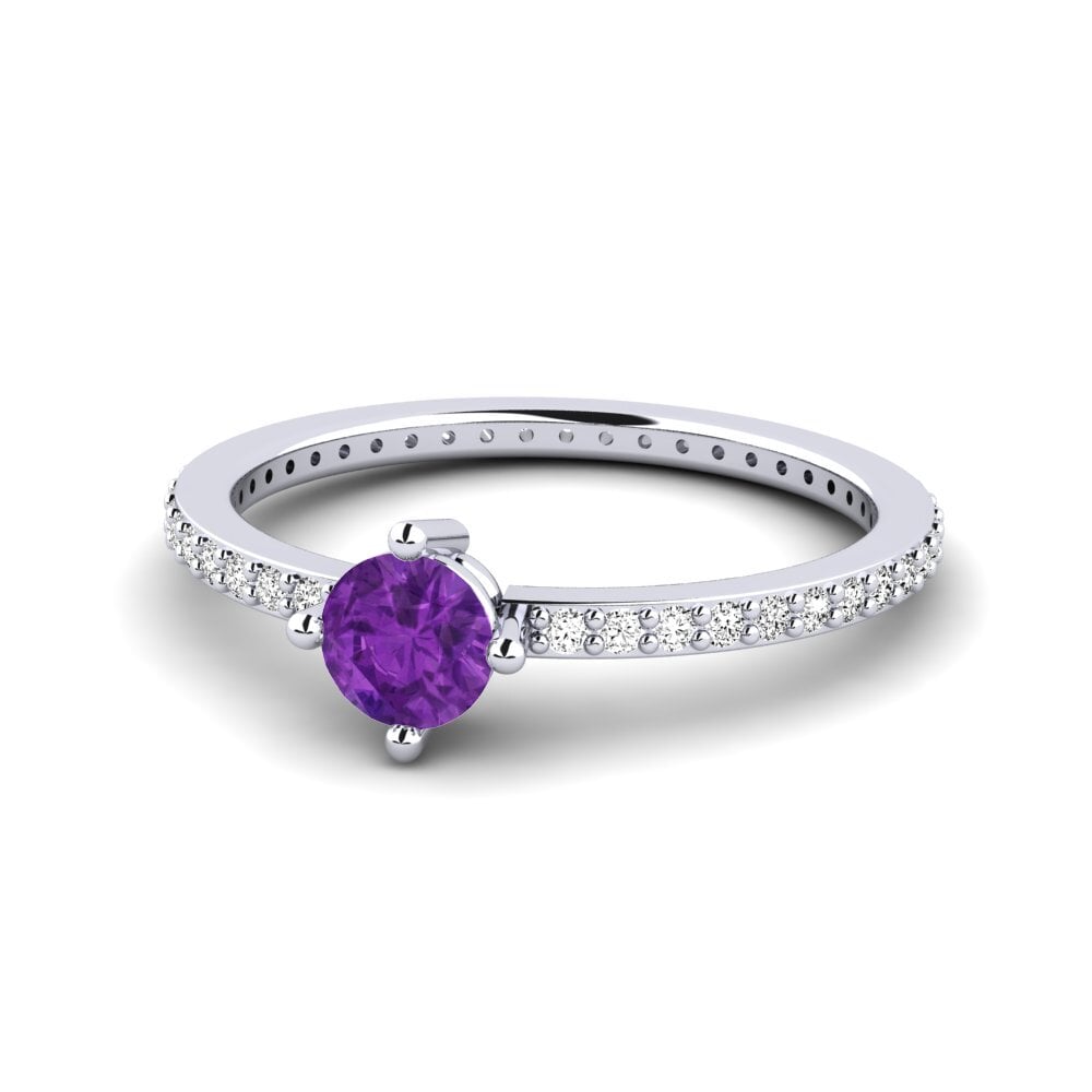 Amatista Anillo apilable Nurath - A