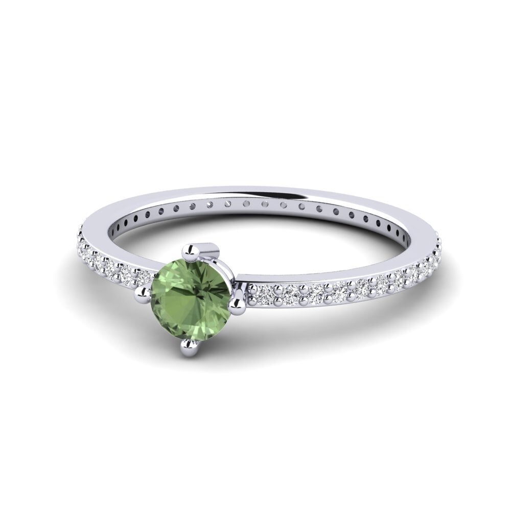 Green Sapphire Stackable Ring Nurath - A