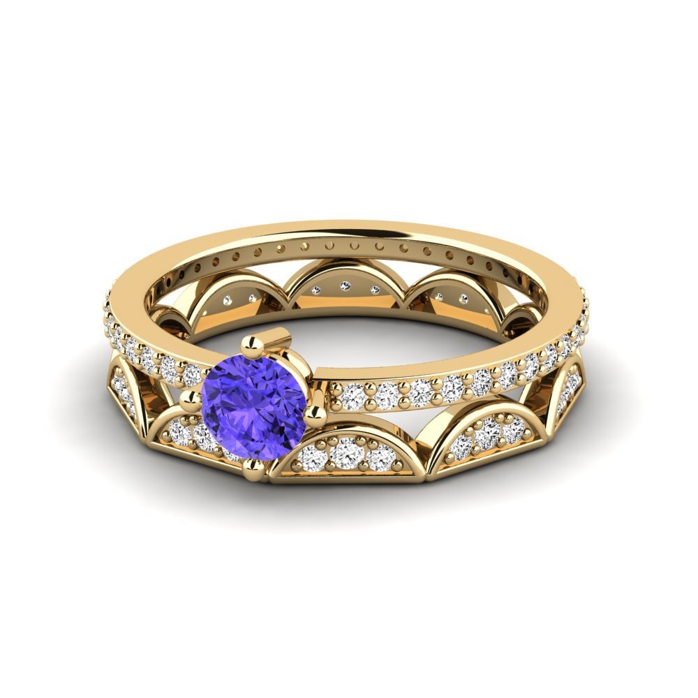 Tanzanita Anillo apilable Nurath Set