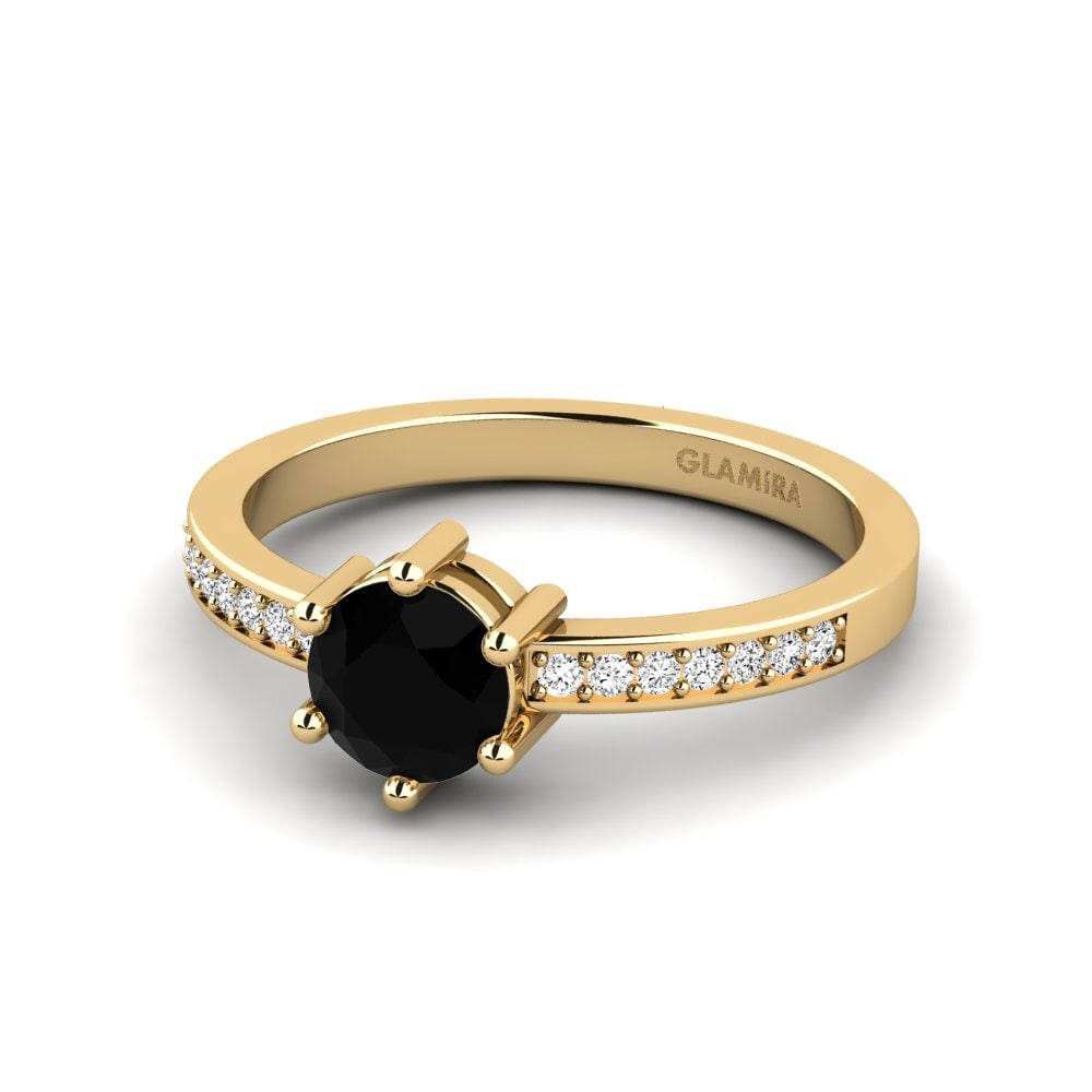 Black Onyx Stackable Ring Ofre - A