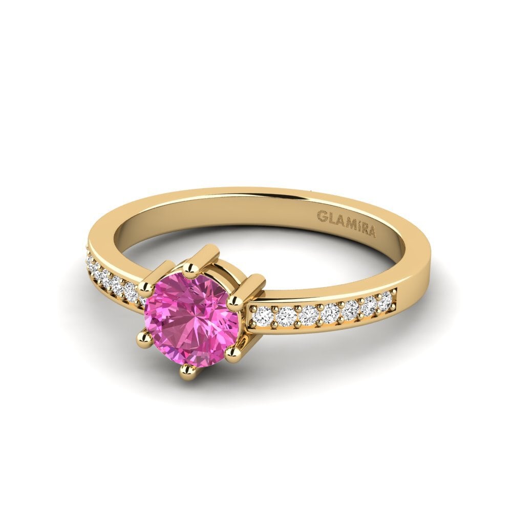 Topacio Rosa Anillo apilable Ofre - A