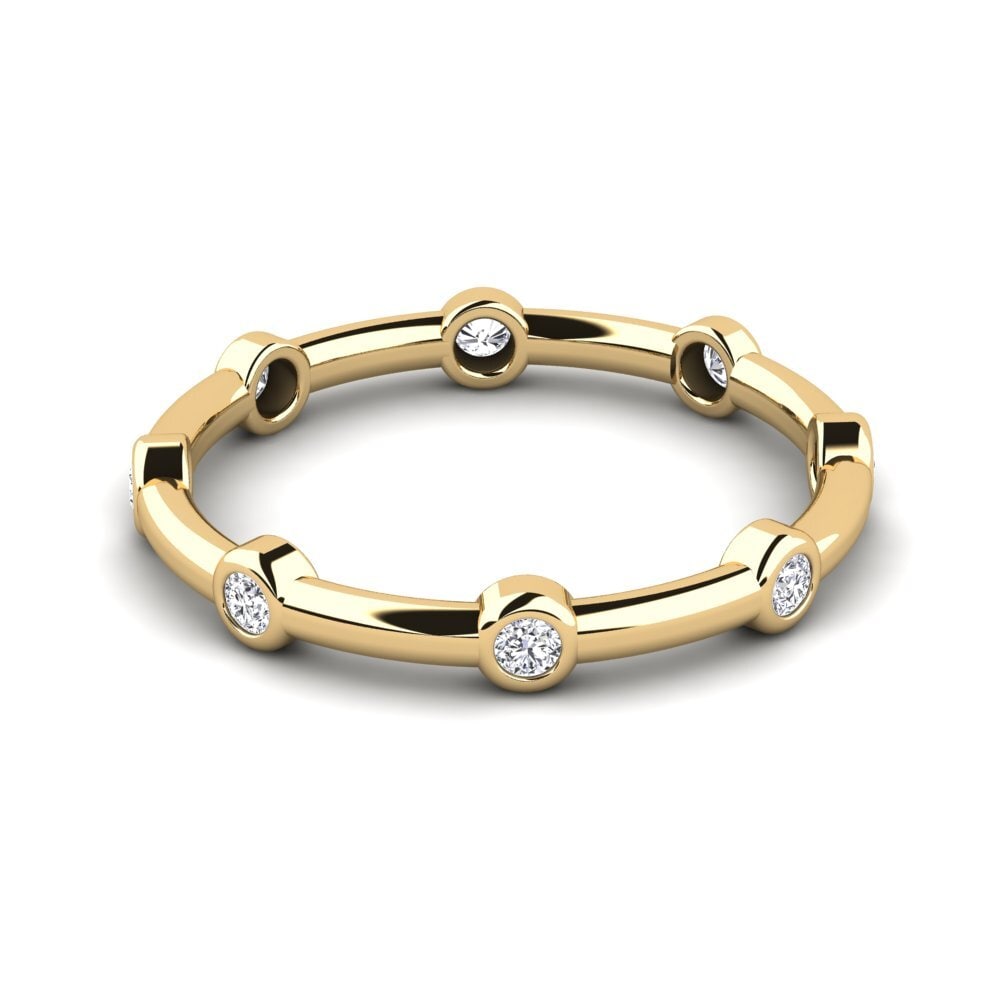 Labor-gezüchteter Diamant Stapelbarer Ring Oremu - B
