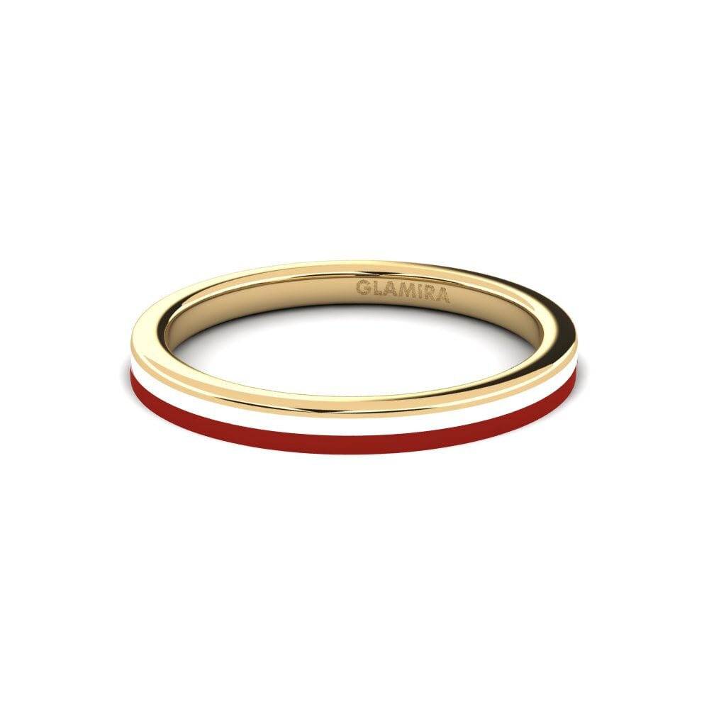 Gelbgold 375 Stapelbarer Ring Sephuf - A