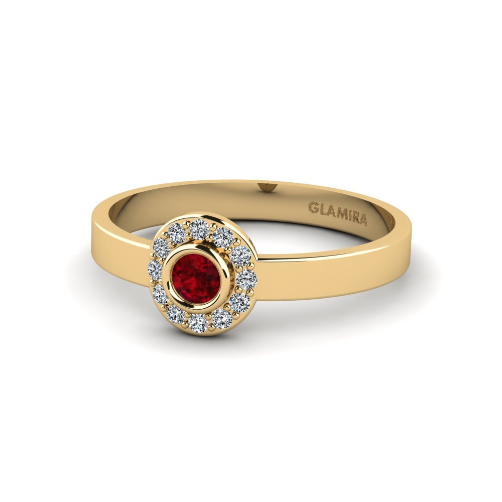 Ruby Stackable Ring Siorgr - A