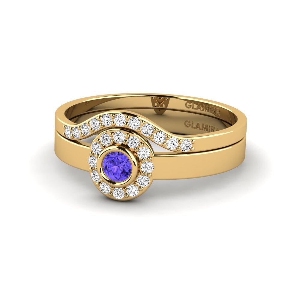 Tanzanita Anillo apilable Siorgr Set