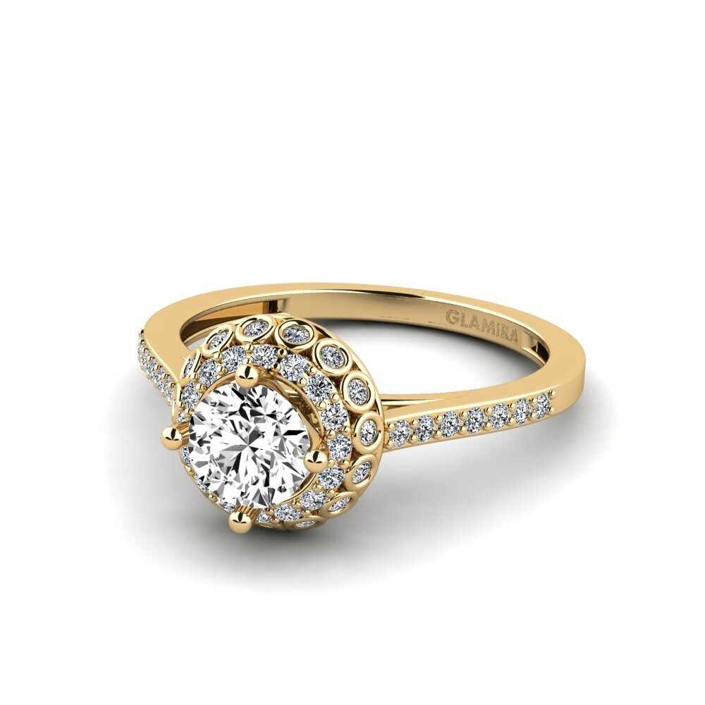 Moissanite Engagement Ring Syfig - A