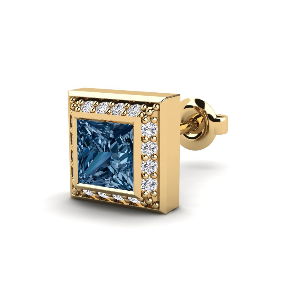 Diamante Azul Pendiente para hombre Hewey