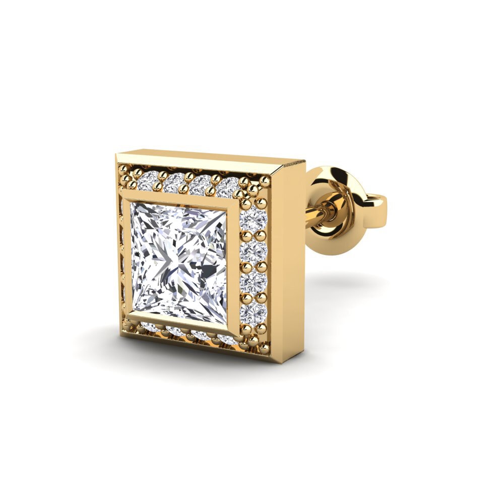 Princesa Diamante Pendiente para hombre Hewey