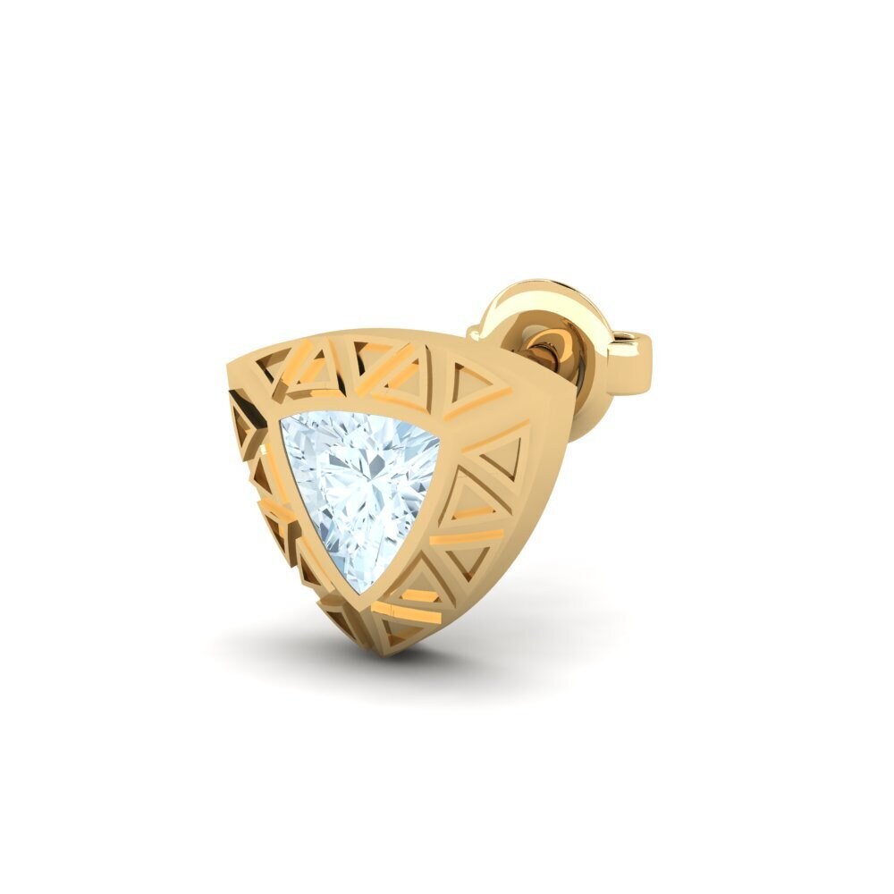 Aquamarine Men's Earring Matalas