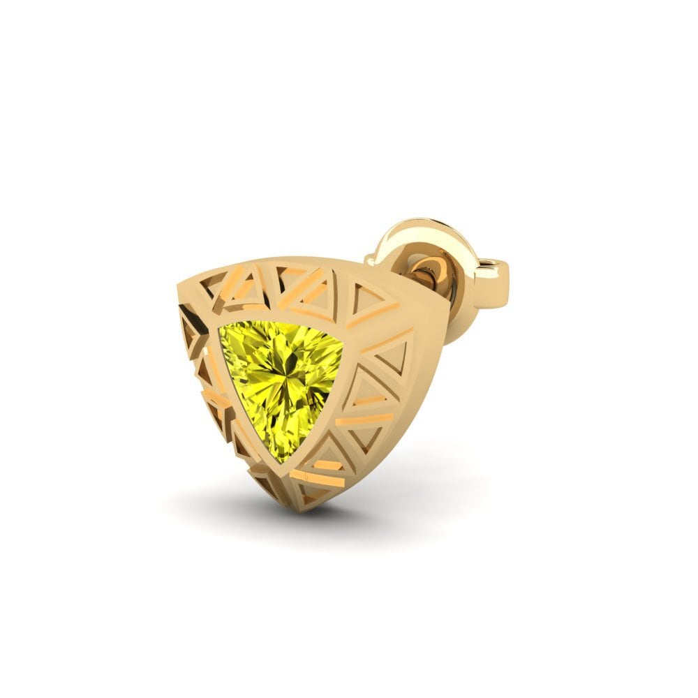 Diamante Amarillo Pendiente para hombre Matalas
