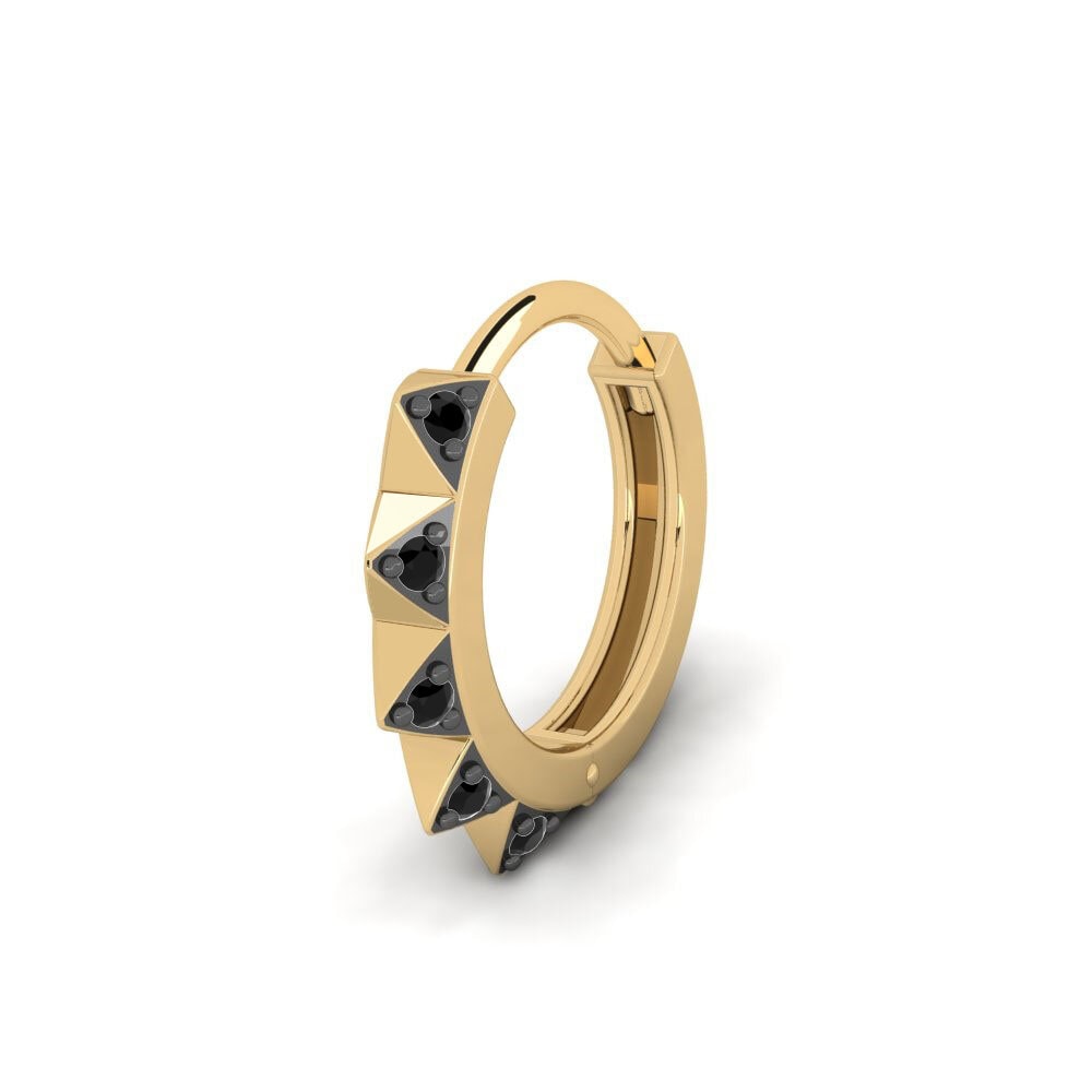 14k Oro Amarillo Pendiente para hombre Mearing