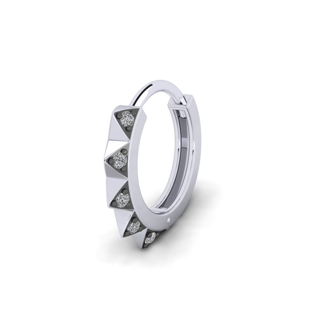 Zirconia Men's Earring Mearing