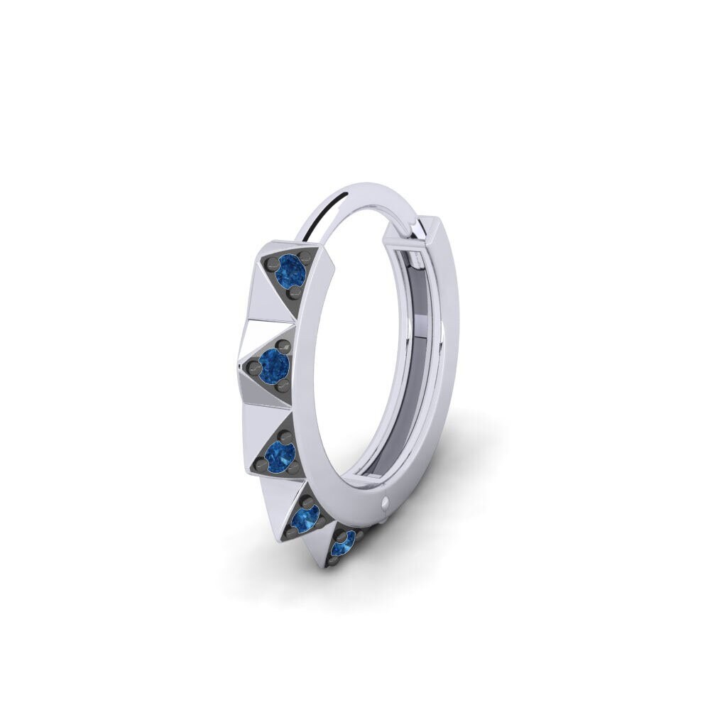 Circonita Azul Oscuro Pendiente para hombre Mearing