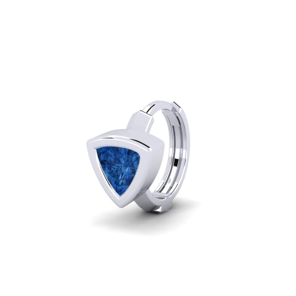 Circonita Azul Oscuro Pendiente para hombre Terav