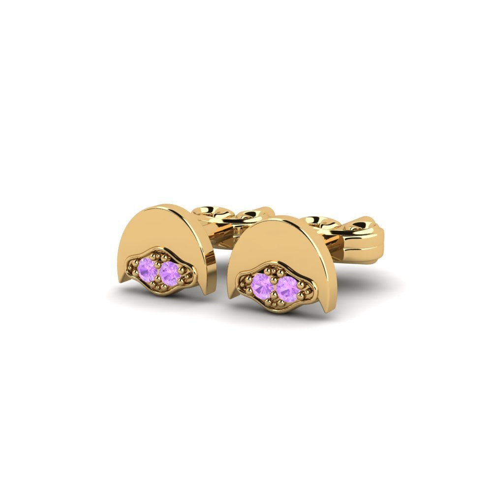 Améthyste Boucle d'oreille femme Ischys
