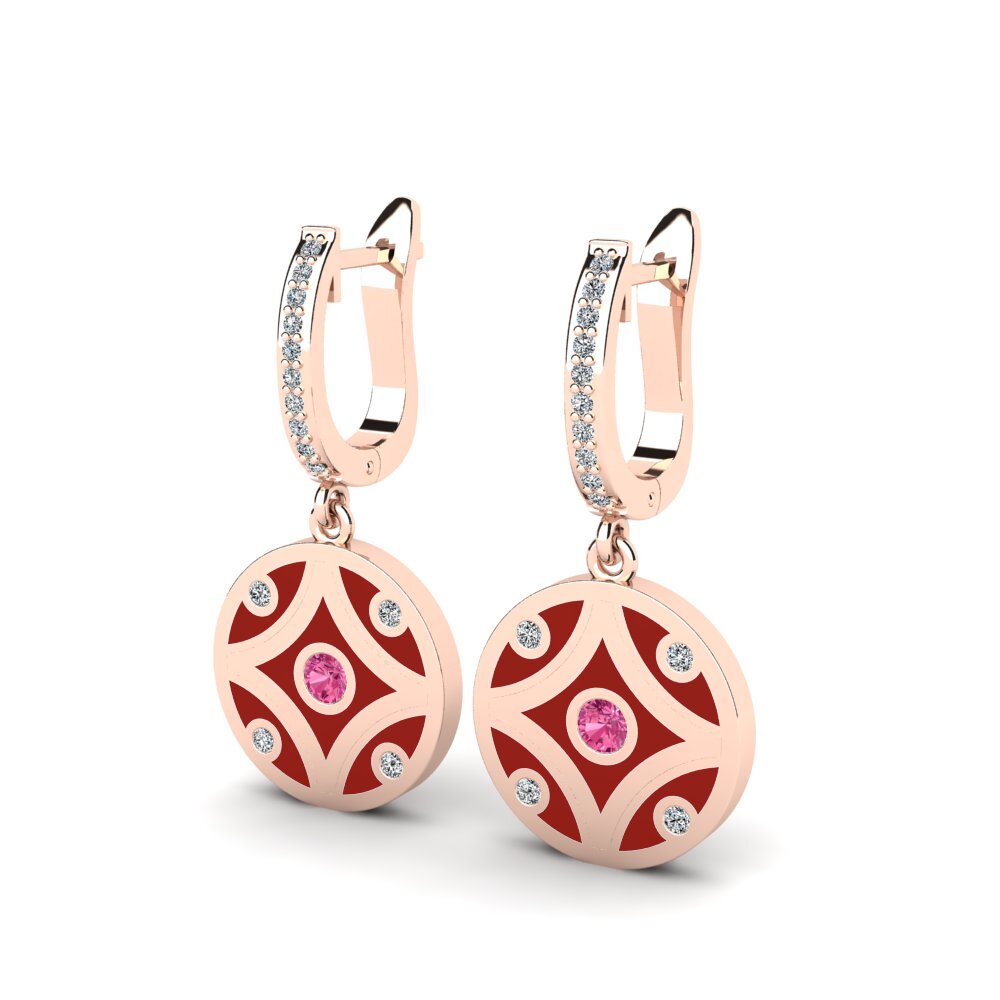 Pink Tourmaline Women's Earring Jahel