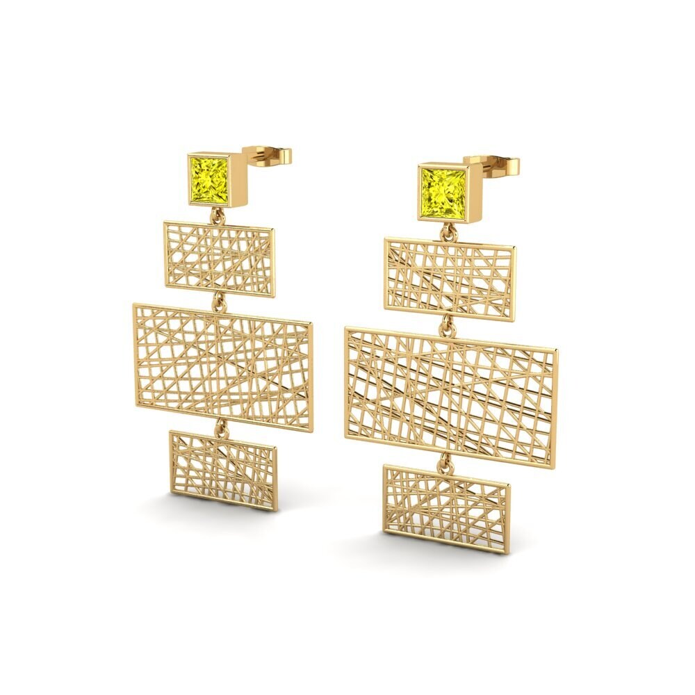 Yellow Diamond Women's Earring Anniey