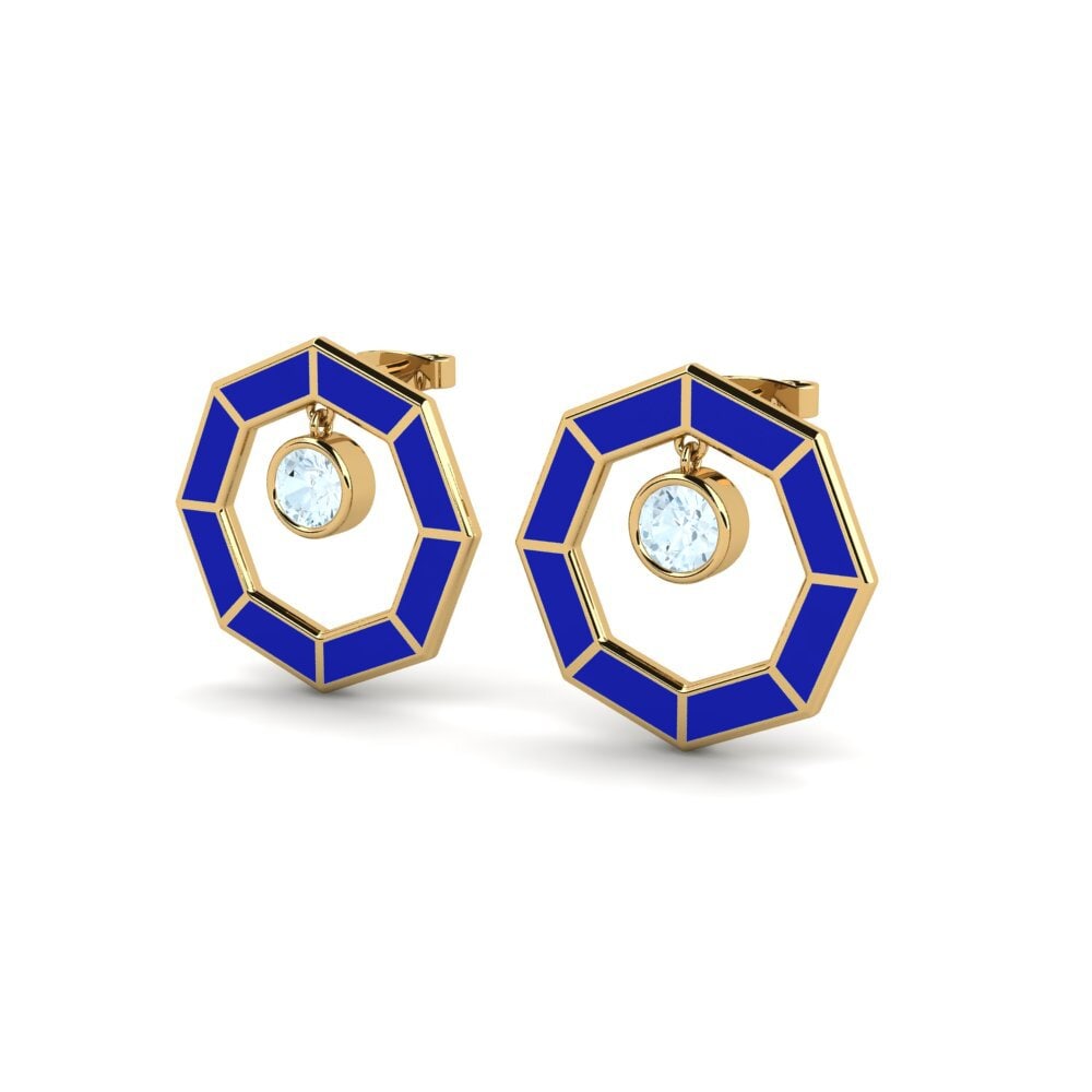 Aquamarine Women's Earring Dyable