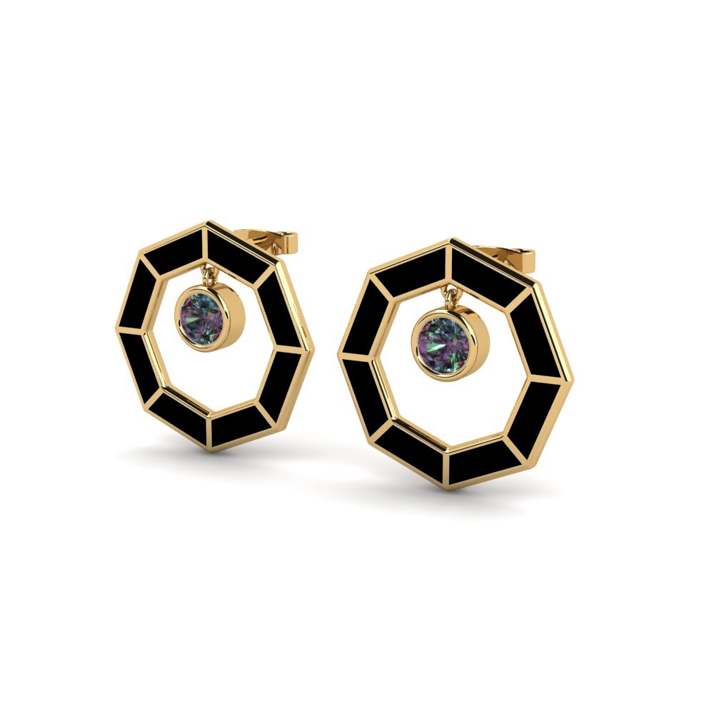 Mystic Topaz Women's Earring Dyable