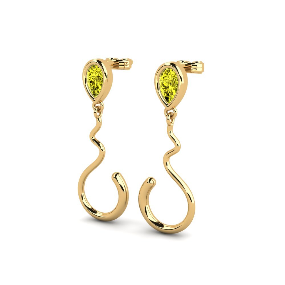 Yellow Diamond Women's Earring Heartsy