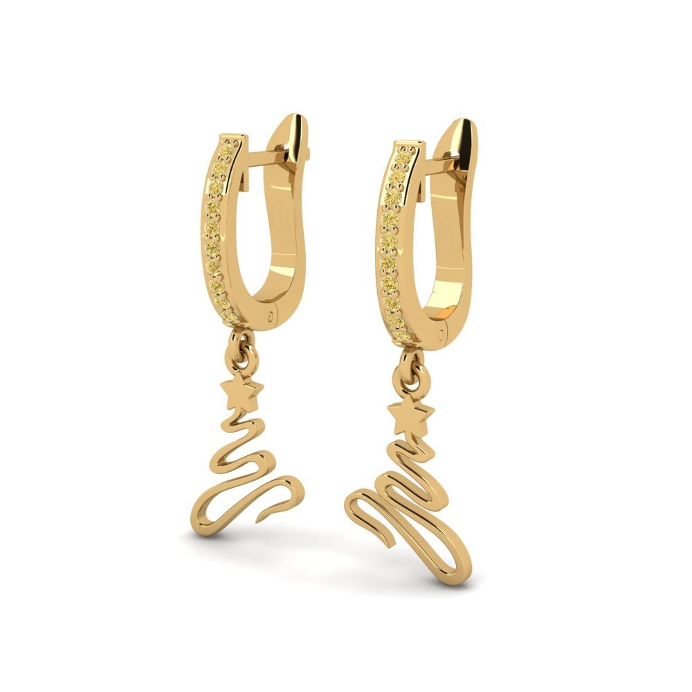Yellow Diamond Women's Earring Ingtone