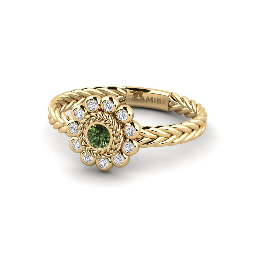 Safira Verde Anel Airano