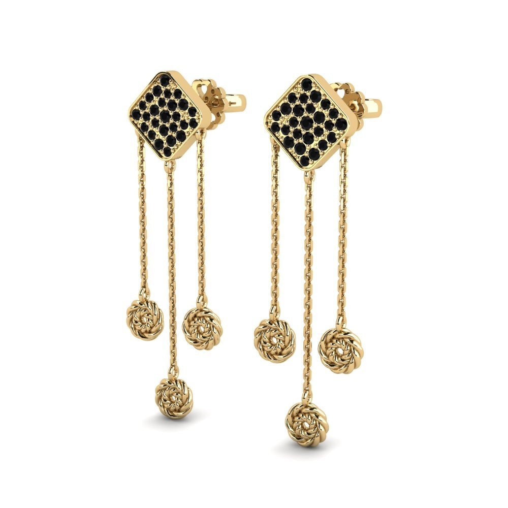 Black Diamond Women's Earring Basnful