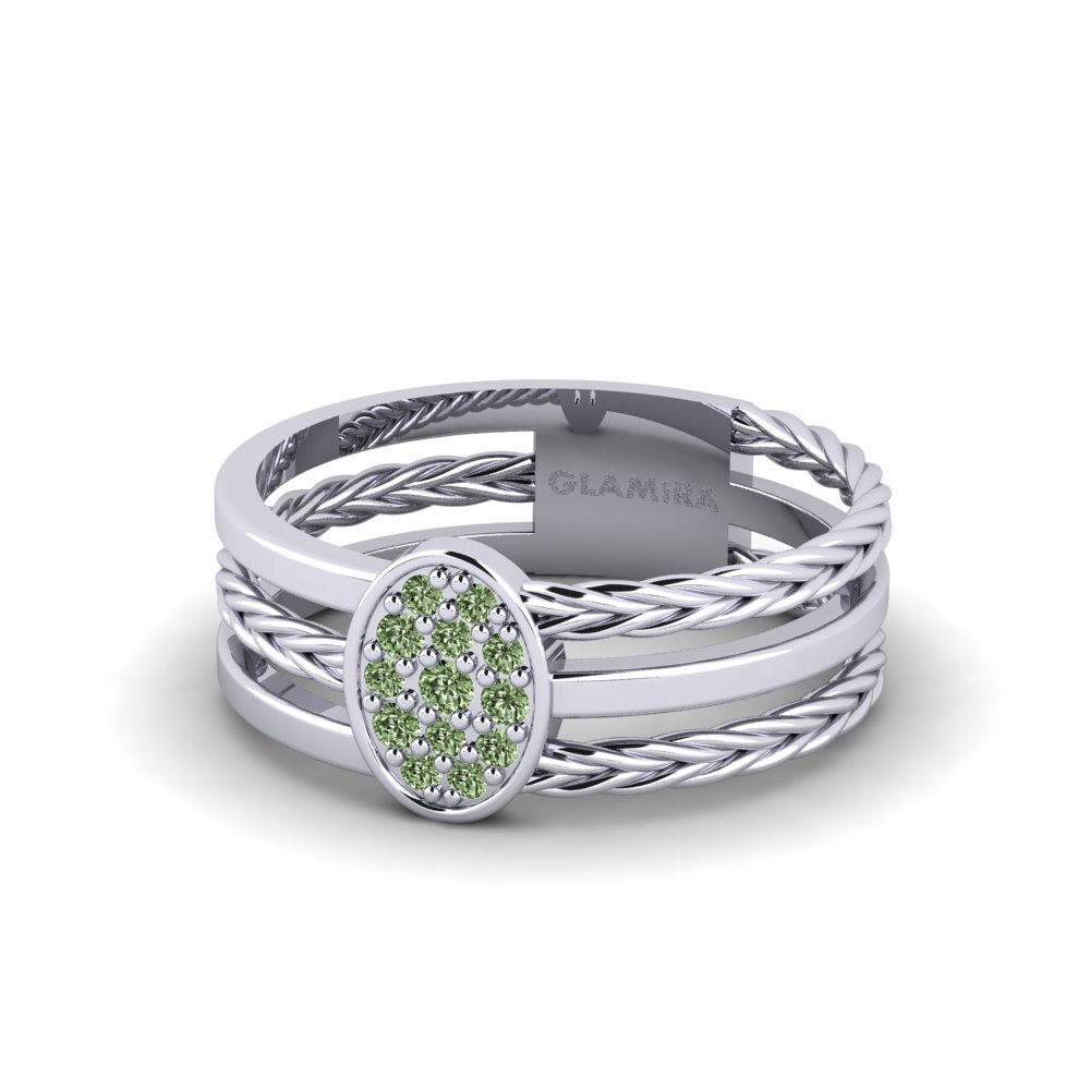 Green Diamond Ring Comejp