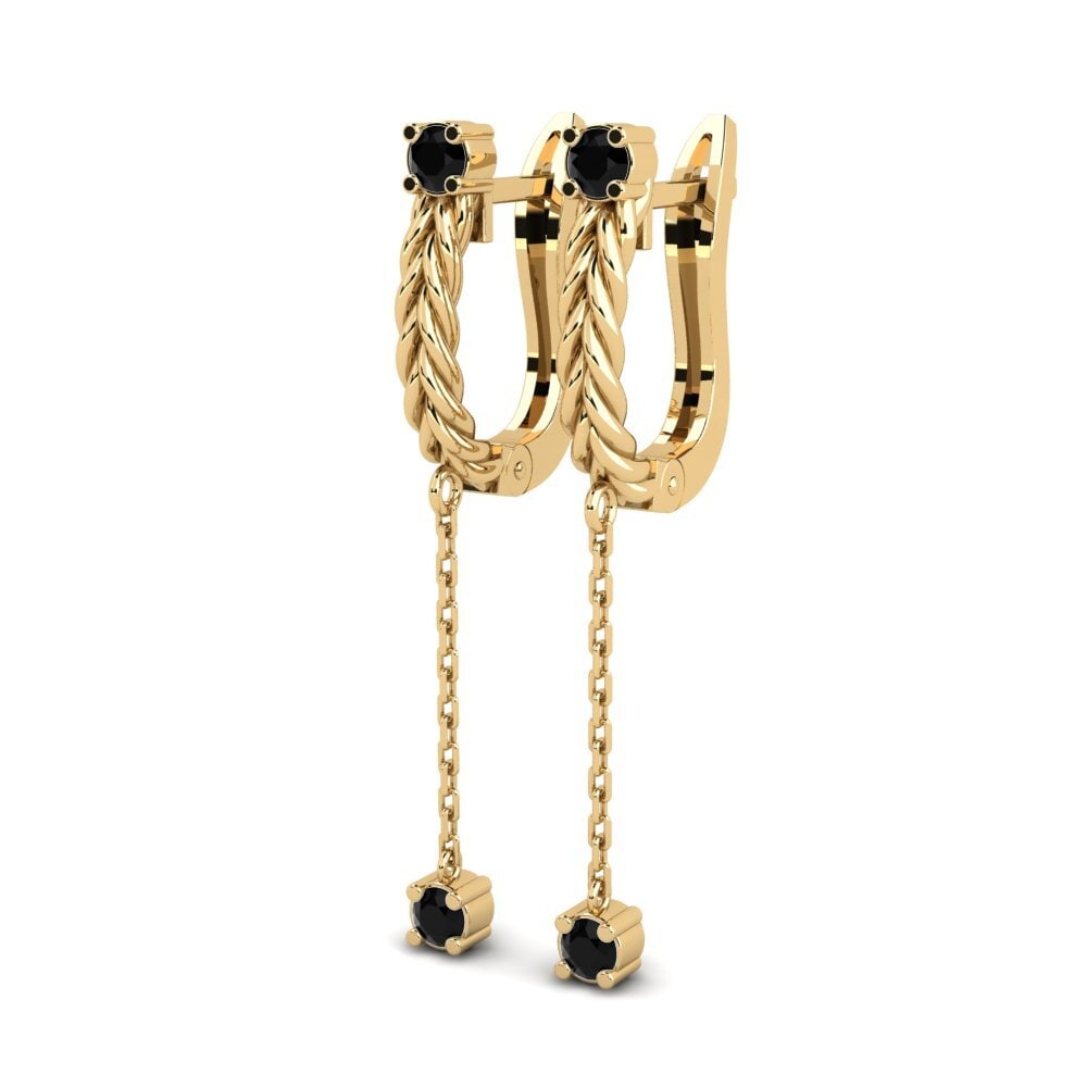 Black Diamond Women's Earring Flovarte