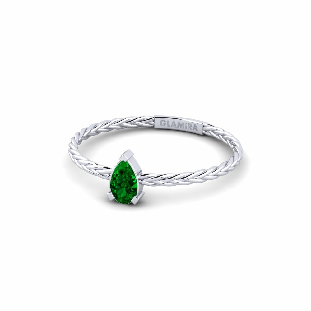 Green Zirconia Engagement Ring Histomania