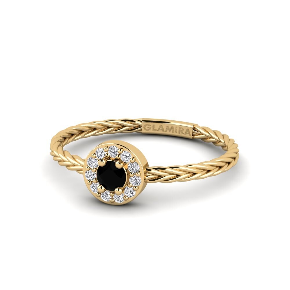 Safira negra Anel Hostoa