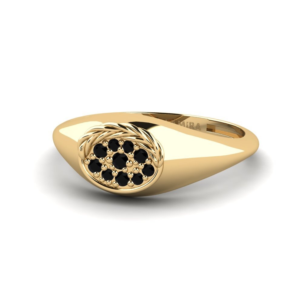 Zafiro negro Anillo Crimpell
