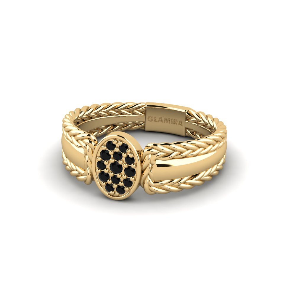 Zafiro negro Anillo Ewok