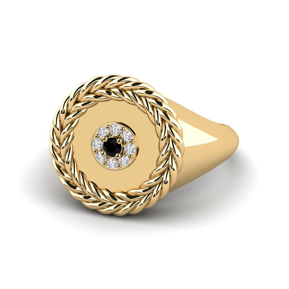 Zafiro negro Anillo Ravina