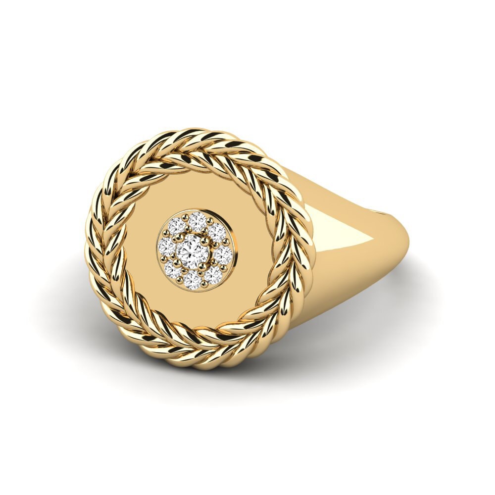 Moissanite Anel Ravina