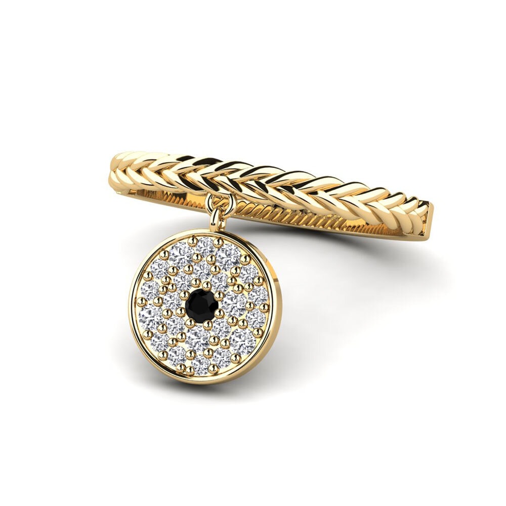 Zafiro negro Anillo Rolling