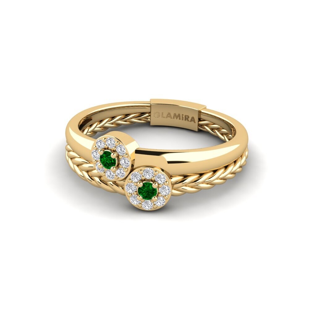 Zircônia Verde Anel Sayang