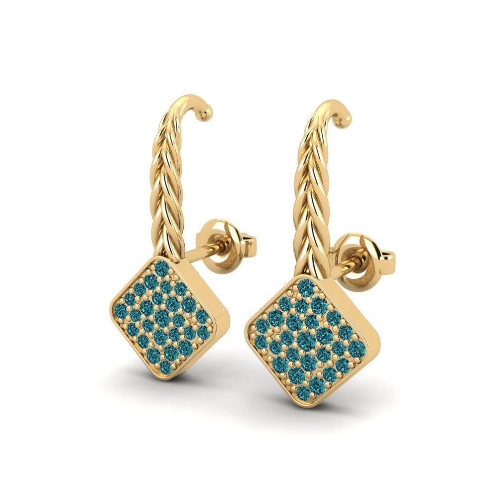 Blue Diamond Women's Earring Trail
