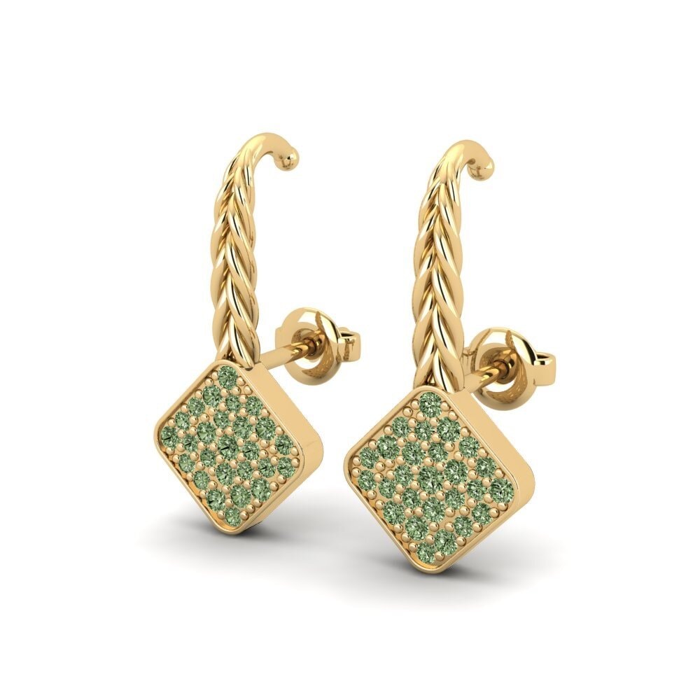 Green Diamond Women's Earring Trail