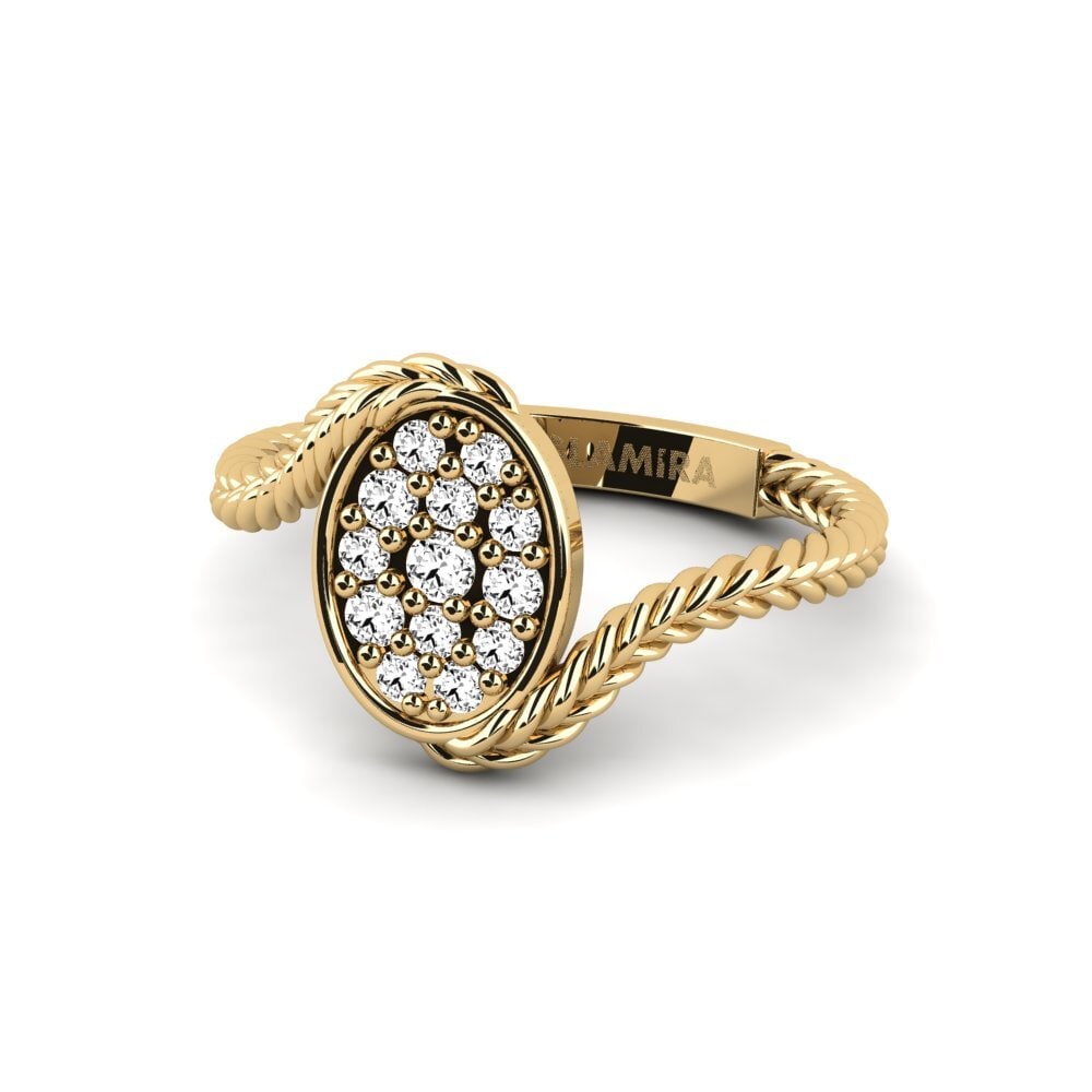 Moissanite Anéis de Mindinho Twirl