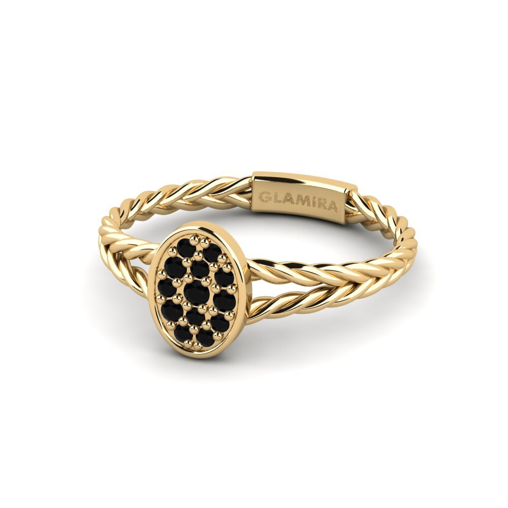 Diamante Negro Anel Twistmore