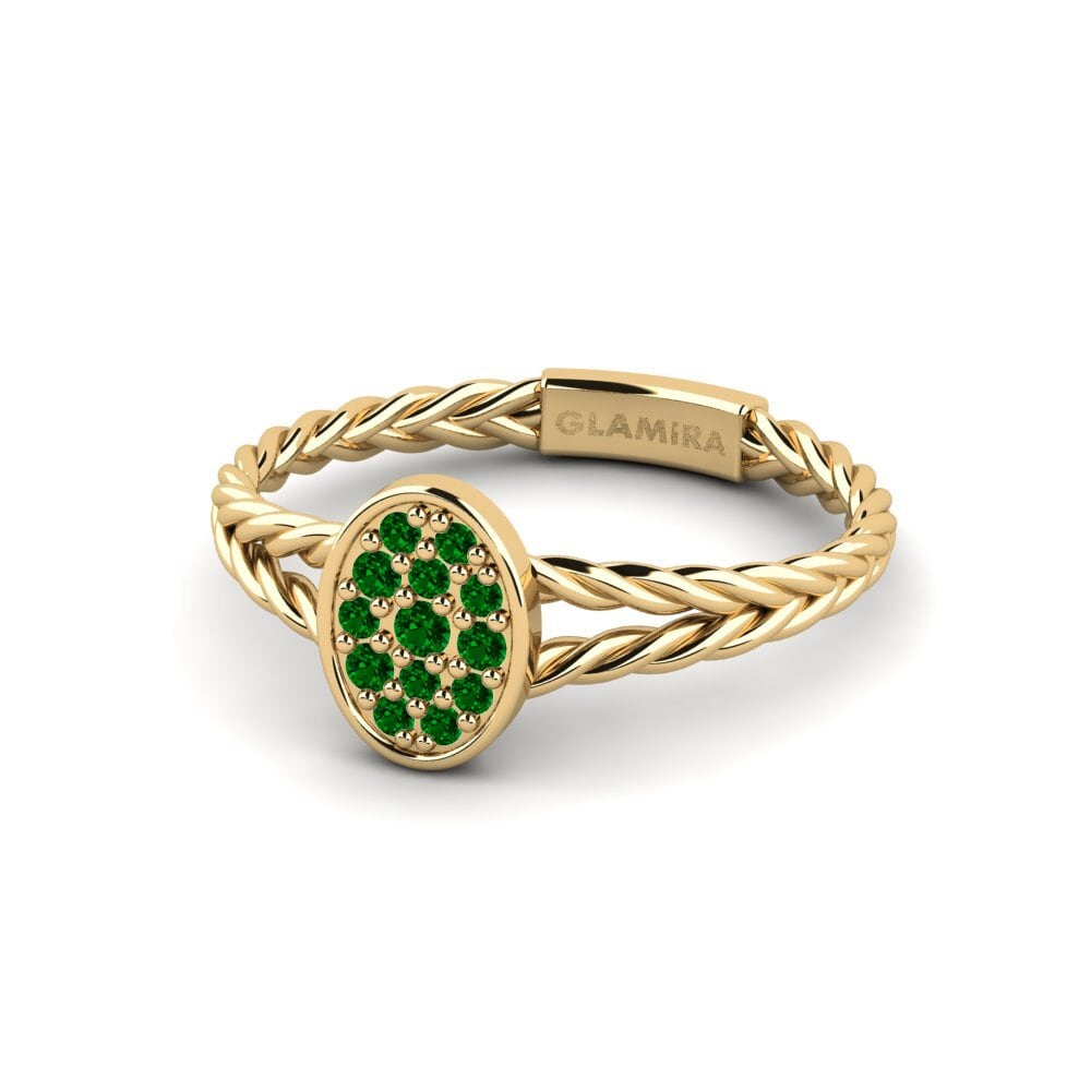 Zircônia Verde Anel Twistmore