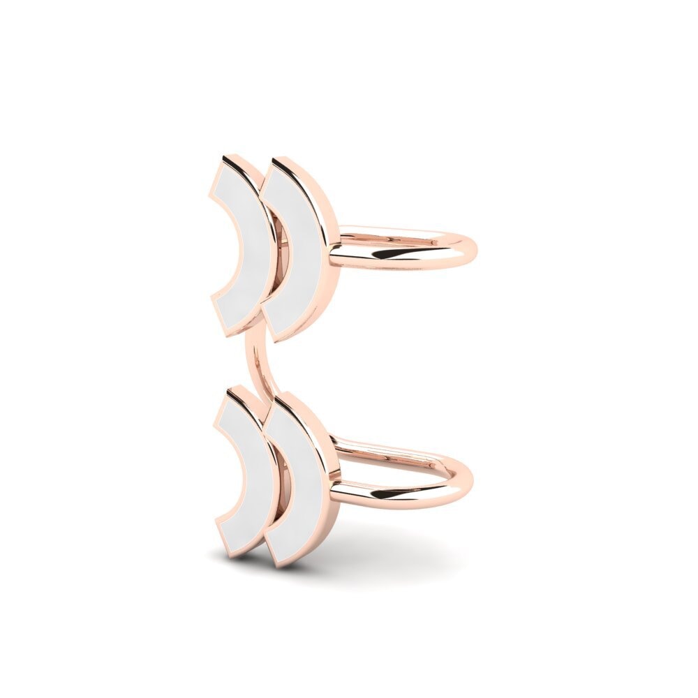 14k Oro Rosa Pendientes Aphi