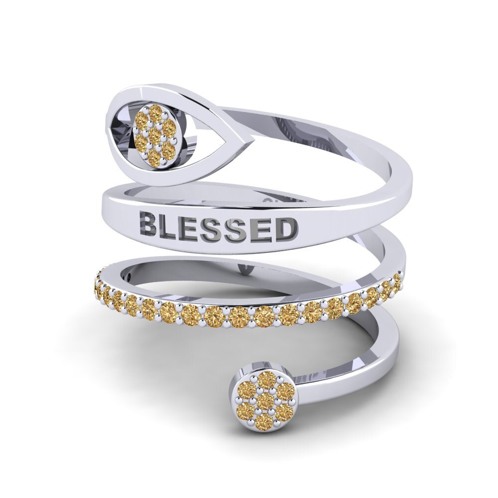 Palladium 950 Brauner Diamant Ringe Authoritative