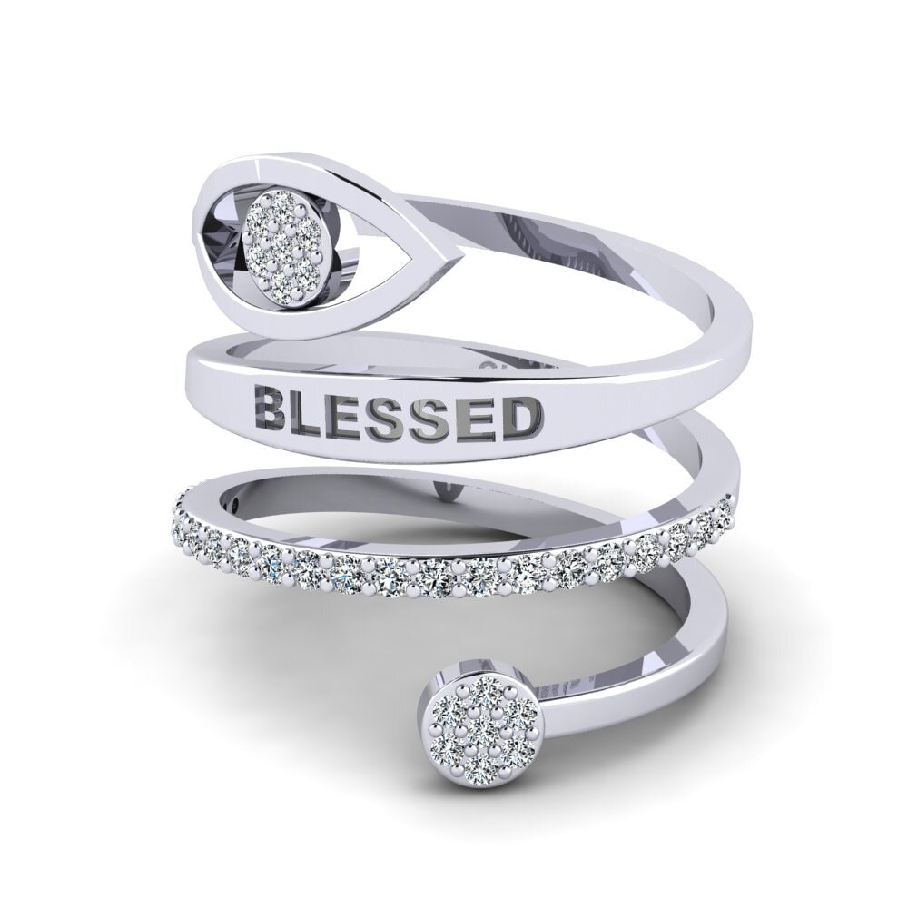 Palladium 950 Zirkonia Ringe Authoritative