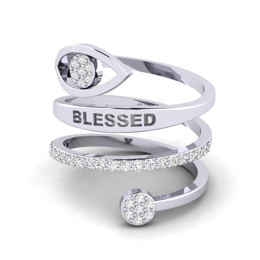 Palladium 950 Moissanit Ringe Authoritative