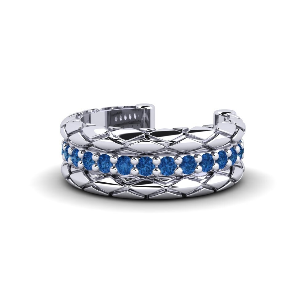Đá Zirconia Xanh Lam Bông tai nữ Paseduluran