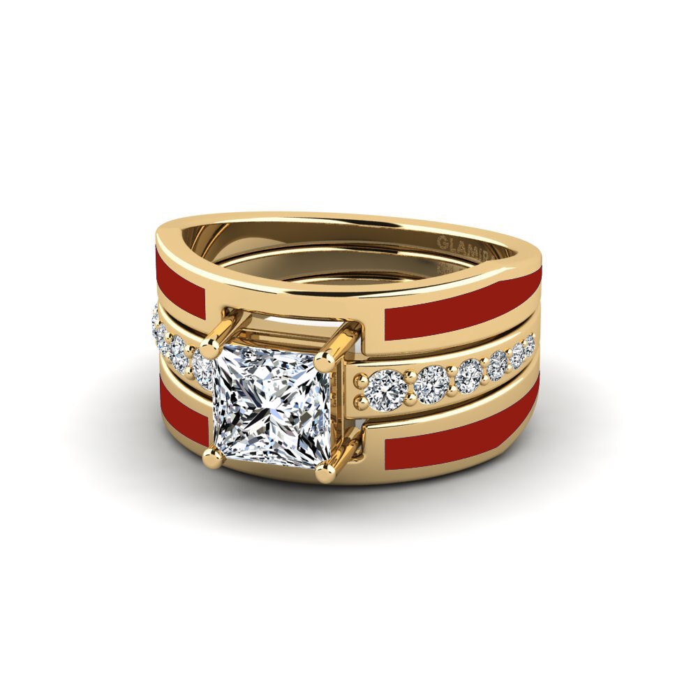 18ct Yellow Gold Ring Andode SET